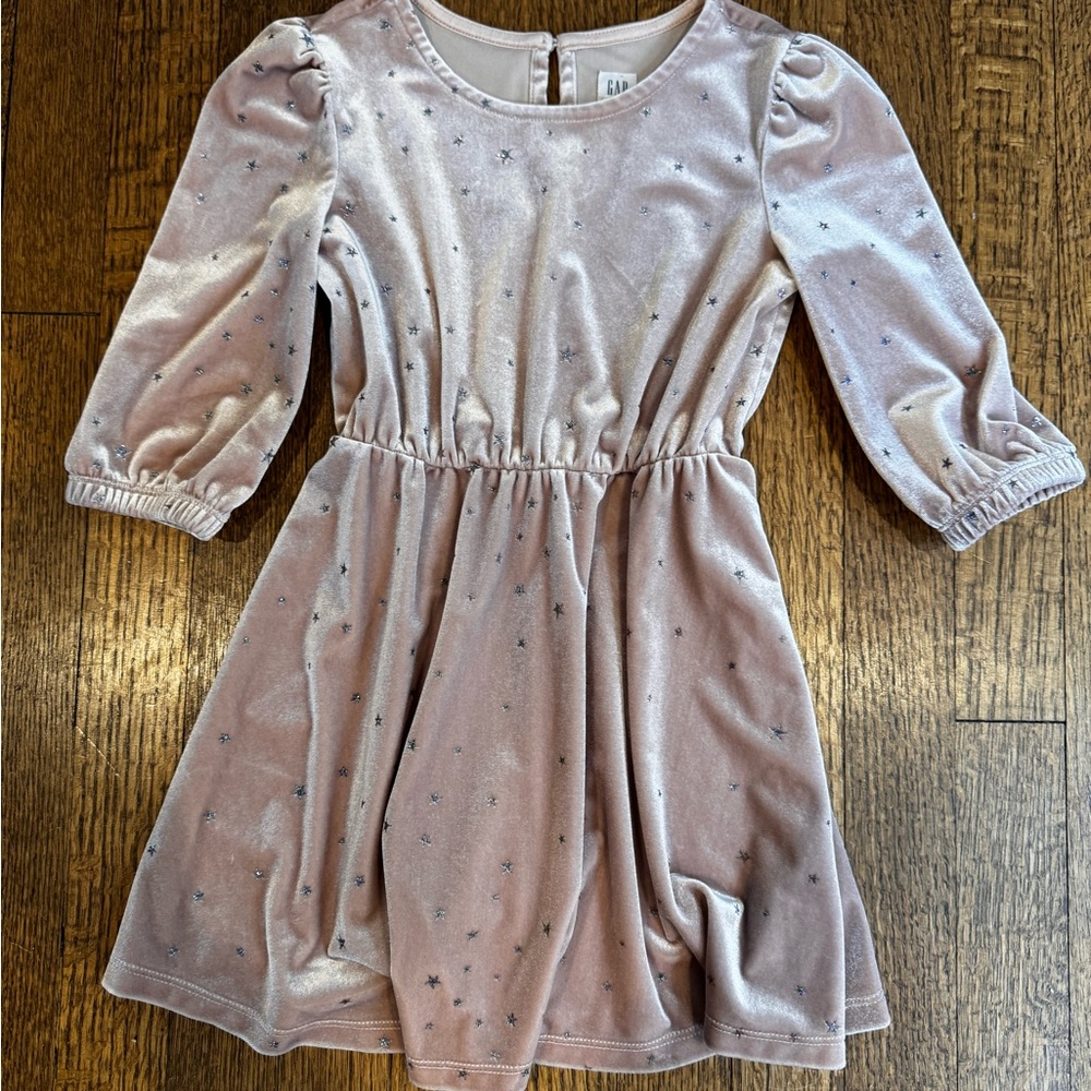 Pink velvet GAP dress size XS